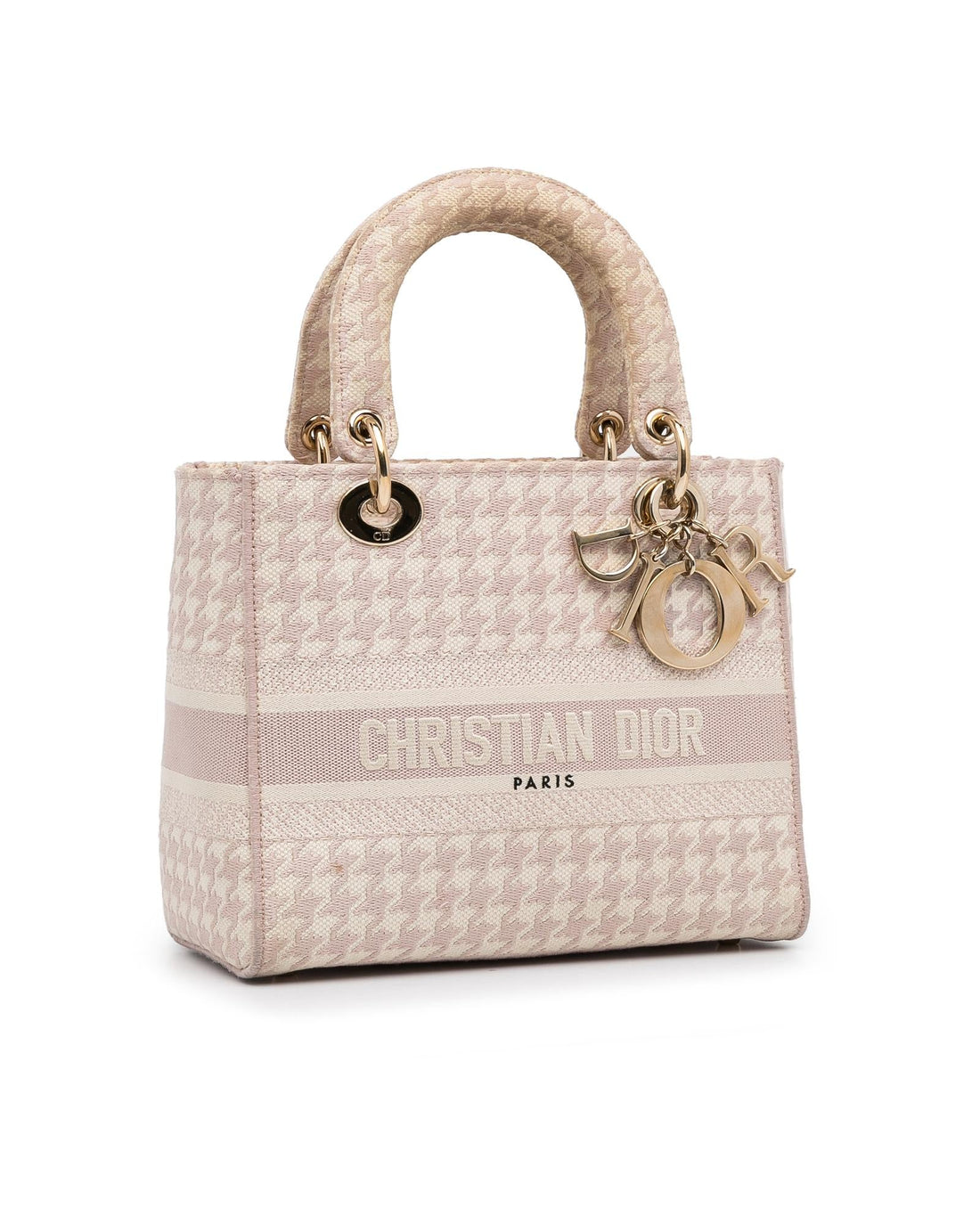 Dior Lady Dior My ABCDior Pink Canvas and Leather Tote Bag